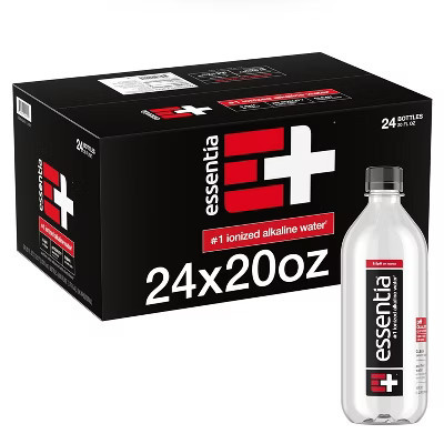 Essentia Water, Ionized Alkaline Water - 20 Fl Oz Bottle (Pack of 24) | Target