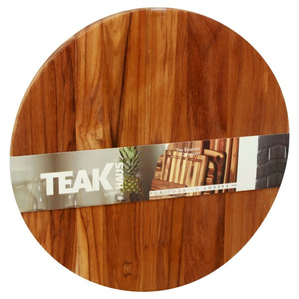 TeakHaus Edge Grain 18 Inch Large Round Cutting and Serving Board | Walmart (US)
