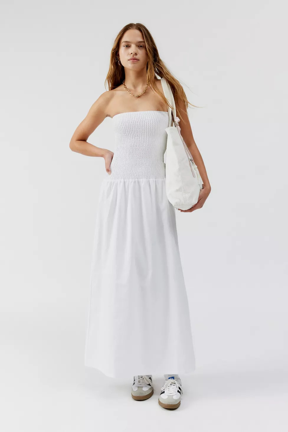 4th & Reckless Davina Strapless Maxi Dress | Urban Outfitters (US and RoW)