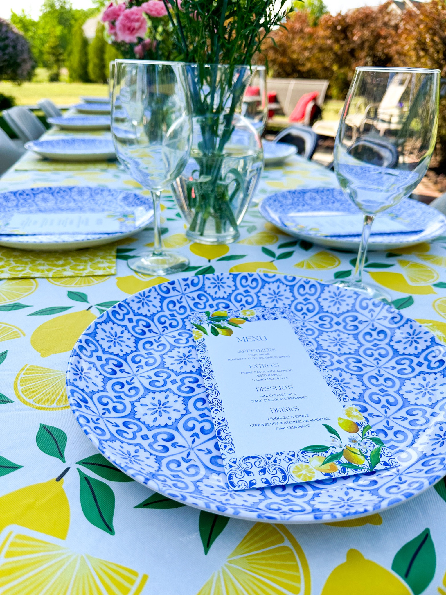 Everything you need for hosting an Amalfi Coast dinner party 🦋✨🍋

European-inspired coastal bridesmaid proposal dinner 🍋💙 Amalfi coast, bridesmaid proposal bags, bridesmaid proposal party, summer dinner party, bridesmaid proposal brunch, bridesmaid proposal boxes, outdoor summer dinner, summer dinner party tablescape, summer tablescape, outdoor tablescape, outdoor hosting essentials, blue and white entertaining favorites, summer entertaining, blue table accents, outdoor entertaining essentials, blue and white decor, lemon decor, blue white and lemons, lemon theme party, table styling, amalfi coast bridal shower, bridal shower ideas, lemon theme bridal shower #positano #europeaninspired #amalficoast #lemons #blueandwhitedecor #outdoorentertaining #outdoortablescape

#LTKhome #LTKSeasonal #LTKFind