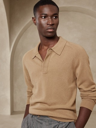 Viaggio Cashmere Sweater Polo | Banana Republic (US)