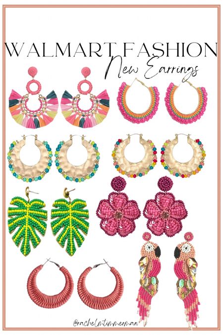 How cute are these new Walmart earrings?! All around $6 and perfect for summer.

Walmart fashion. Walmart new arrivals. LTK under 50. Raffia earrings. Summer earrings. 