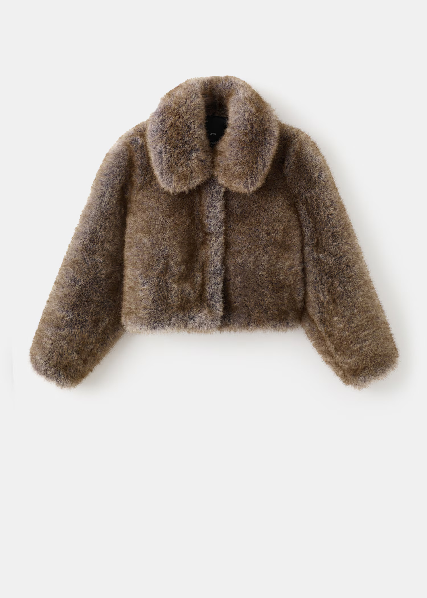 Faux-fur cropped jacket - Women | MANGO USA | Mango (US/MX/AU)
