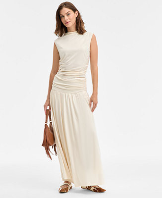 I.N.C. International Concepts Women's Ruched-Waist Maxi Skirt, Macy's Exclusive - Macy's | Macy's