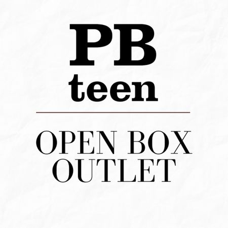 Browse all of the Pottery Barn Teen open box items by clicking the image below. Save up to 70% off! 

#LTKGiftGuide #LTKhome #LTKsalealert