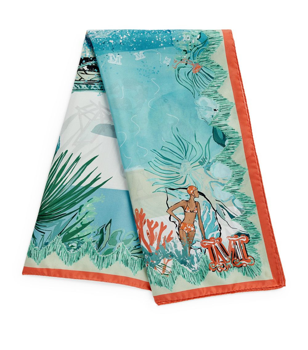 Silk Riviera Print Scarf | Harrods