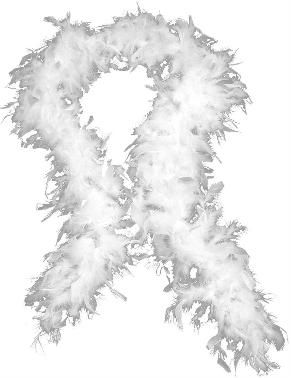Fdelink Quality White Feather Boa Flapper Hen Night Burlesque Dance Party Show the Scarf (White) | Walmart (US)