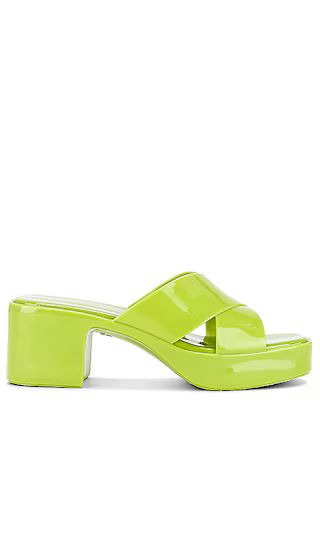 Bubblegum Sandal in Lime Green Shiny | Revolve Clothing (Global)