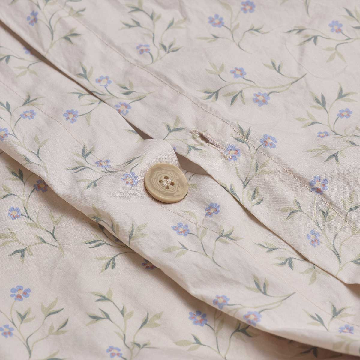 Spring Sprig Printed Cotton Duvet Cover | Piglet