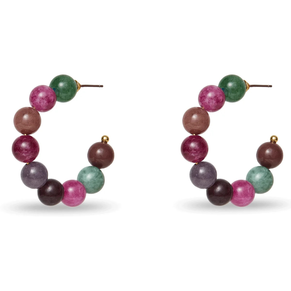 WILDBERRY TOURMALINE DIANA HOOP EARRINGS | LELE SADOUGHI