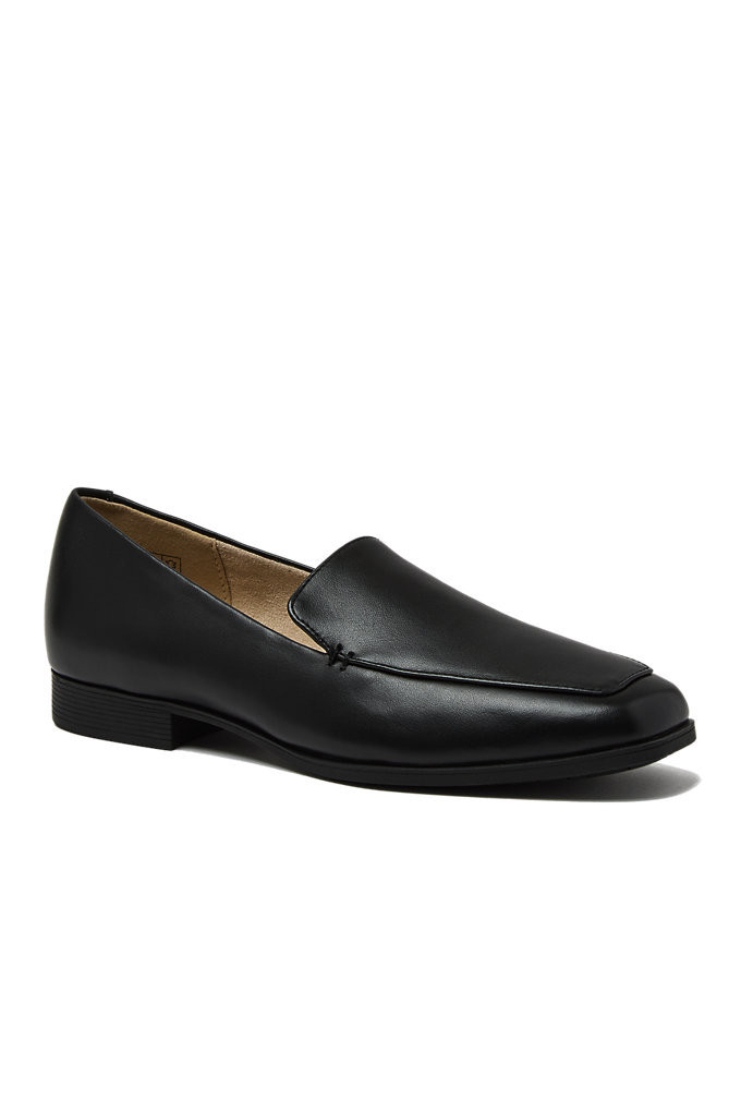 Women's Classic Leather Loafers - Lands' End - Black - 9 | Lands' End (US)