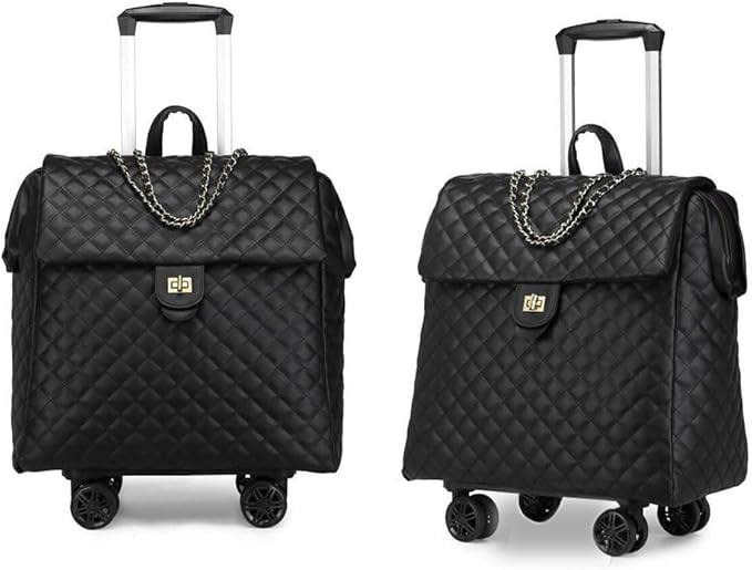 VH&GRED Luxury Carry on Luggage for Women Designer Underseat Carry On Luggage with Wheels Diamond... | Amazon (US)