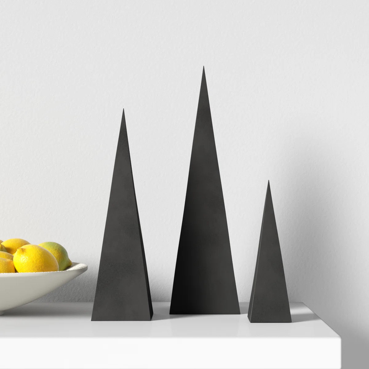 Fisher 3-Piece Ceramic Abstract Sculpture Set | Wayfair North America