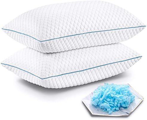 Shredded Memory Foam Pillows, Bed Pillows for Sleeping 2 Pack Queen Size 20 x 30 Inches, Luxury H... | Amazon (US)