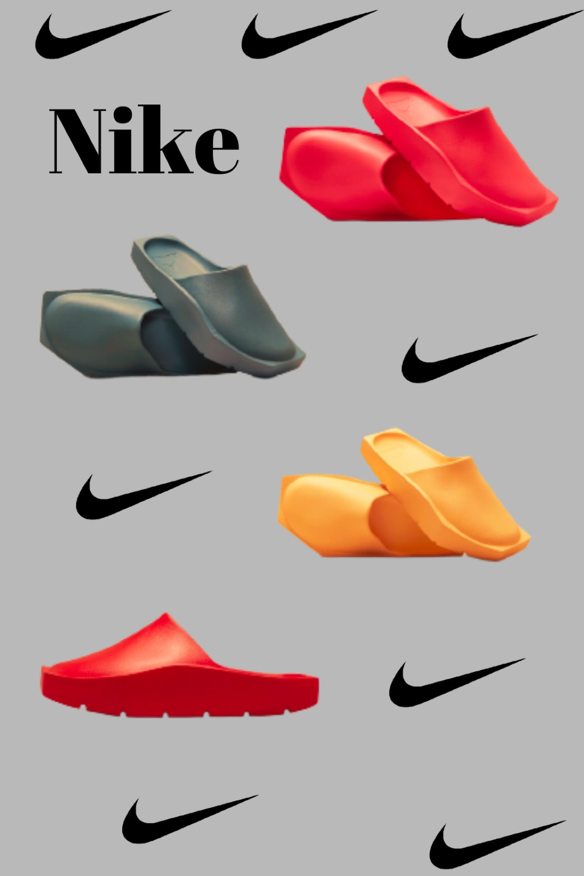 Nike slides, grey, red, yellow, black, 2023 slides

#LTKfamily #LTKFind #LTKstyletip