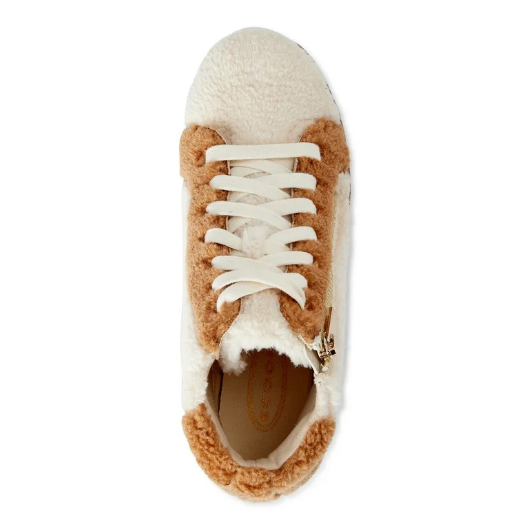 Scoop Women's Faux Sherpa Sneakers | Walmart (US)