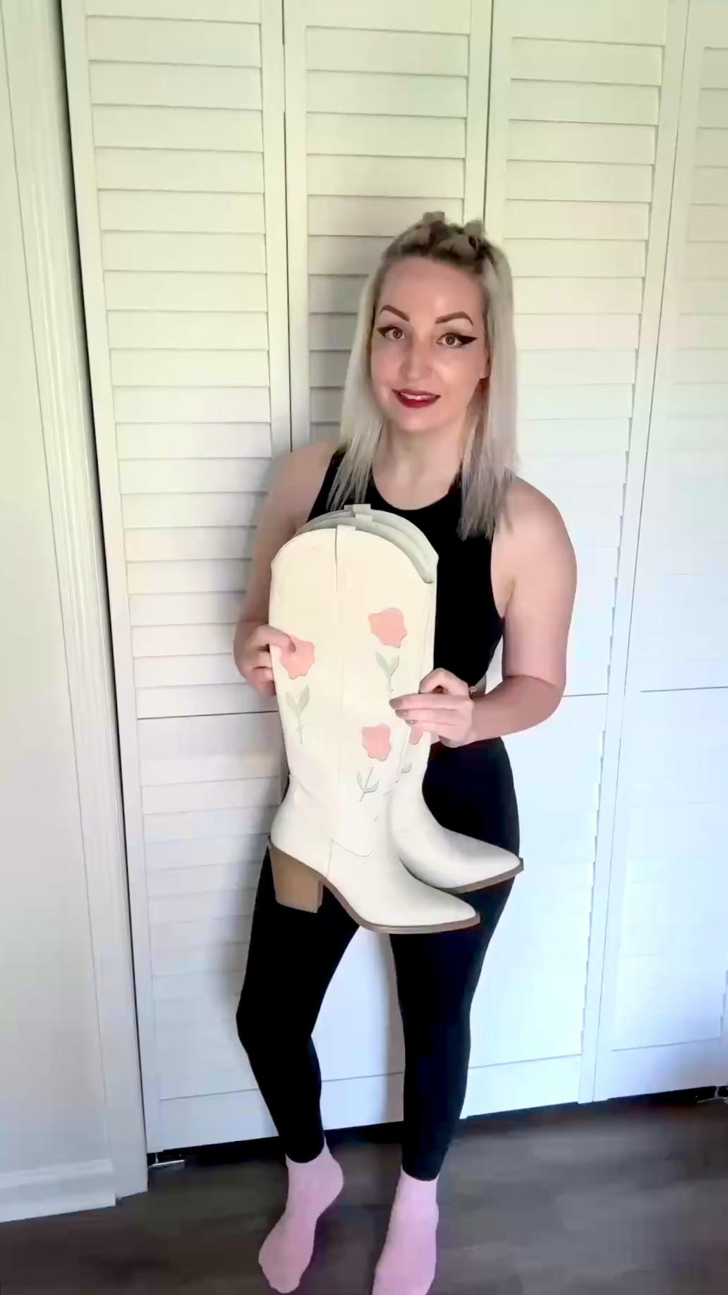 The cutest rose western cowboy boots! $50 right now at target. Such a good deal. Women’s fashion outfits + women’s fashion boots  

#LTKStyleTip #LTKFindsUnder100