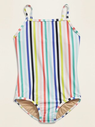Square-Neck Swimsuit for Girls | Old Navy (US)