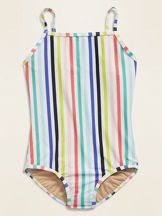 Square-Neck Swimsuit for Girls | Old Navy (US)