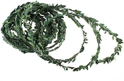 LJY 32.8 Yards Artificial Ivy Garland Foliage Green Leaves Fake Vine for Wedding Party Ceremony D... | Amazon (US)