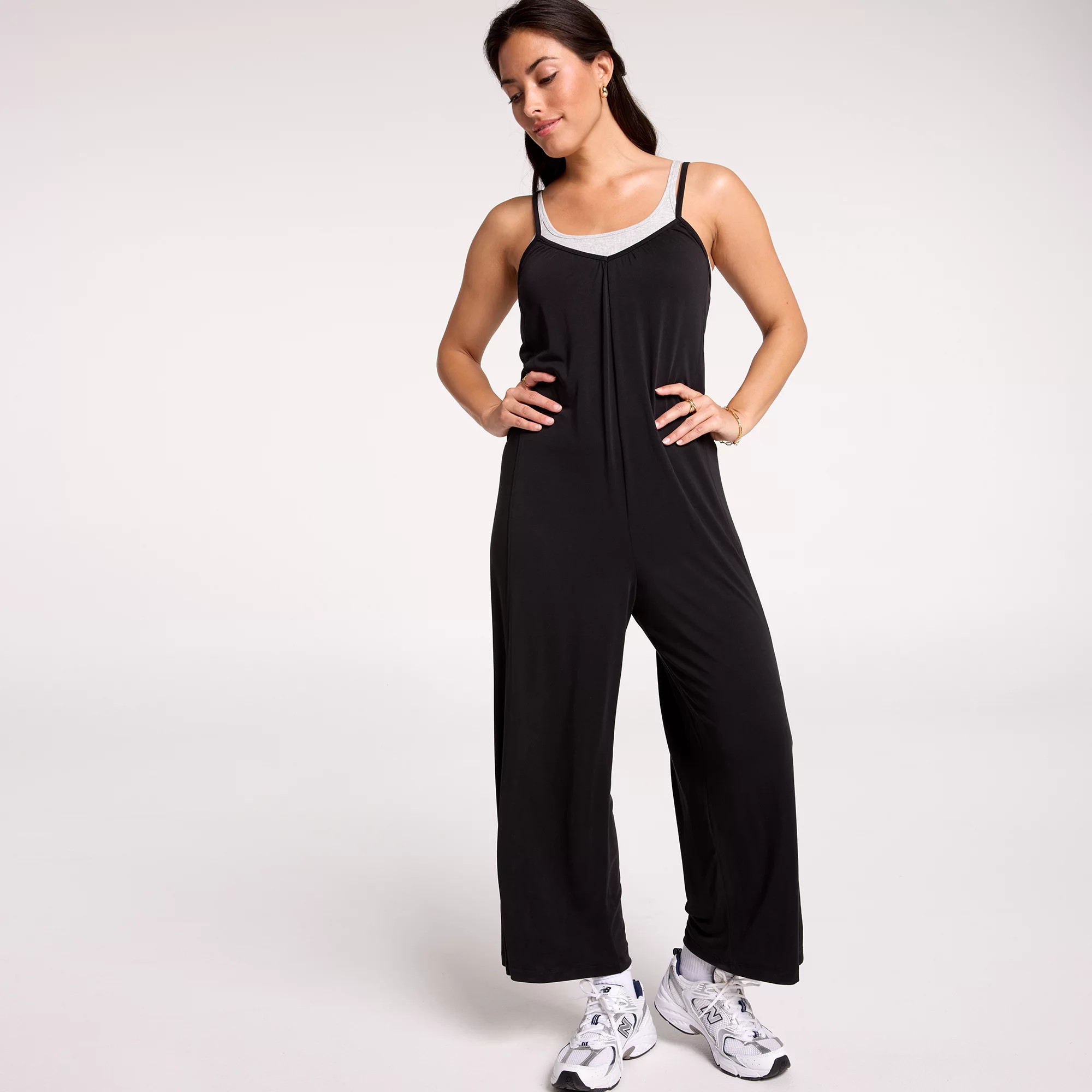 CALIA Women's Sandwash Jersey Jumpsuit, XXL, Pure Black | DICK'S Sporting Goods