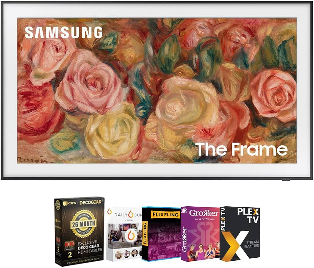 SAMSUNG QN65LS03DA 65 inch The Frame QLED 4K Smart TV (2024 Model) Bundle with 2X 4K HDMI 2.0 Cab... | Amazon (US)