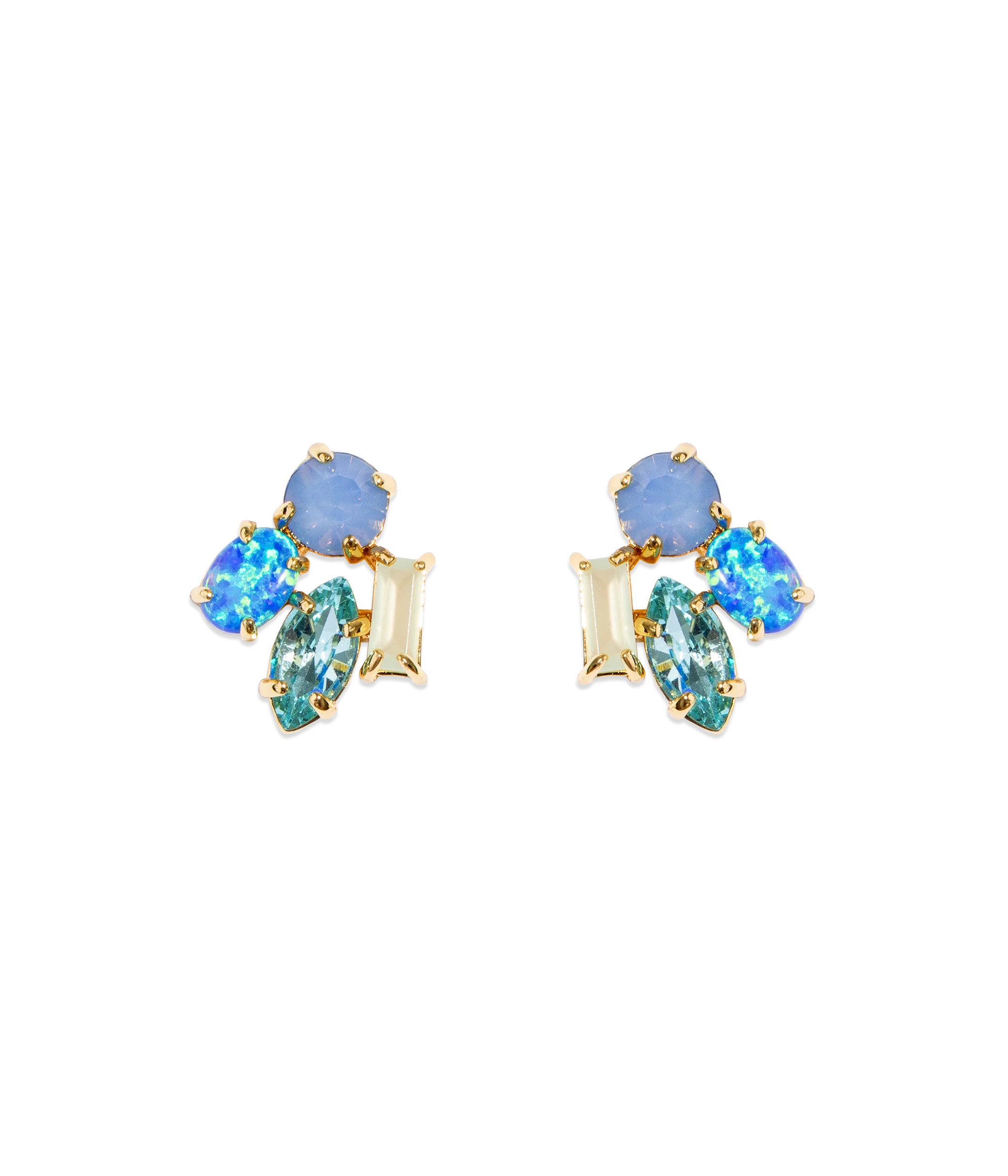 Ridley Stud Earrings in Blue | Loren Hope Designs