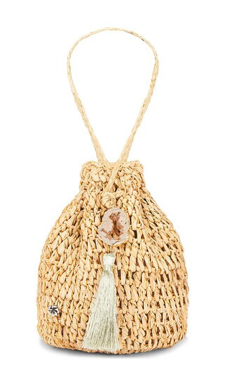 Stintino Hand Crochet Raffia Wristlet | Revolve Clothing (Global)