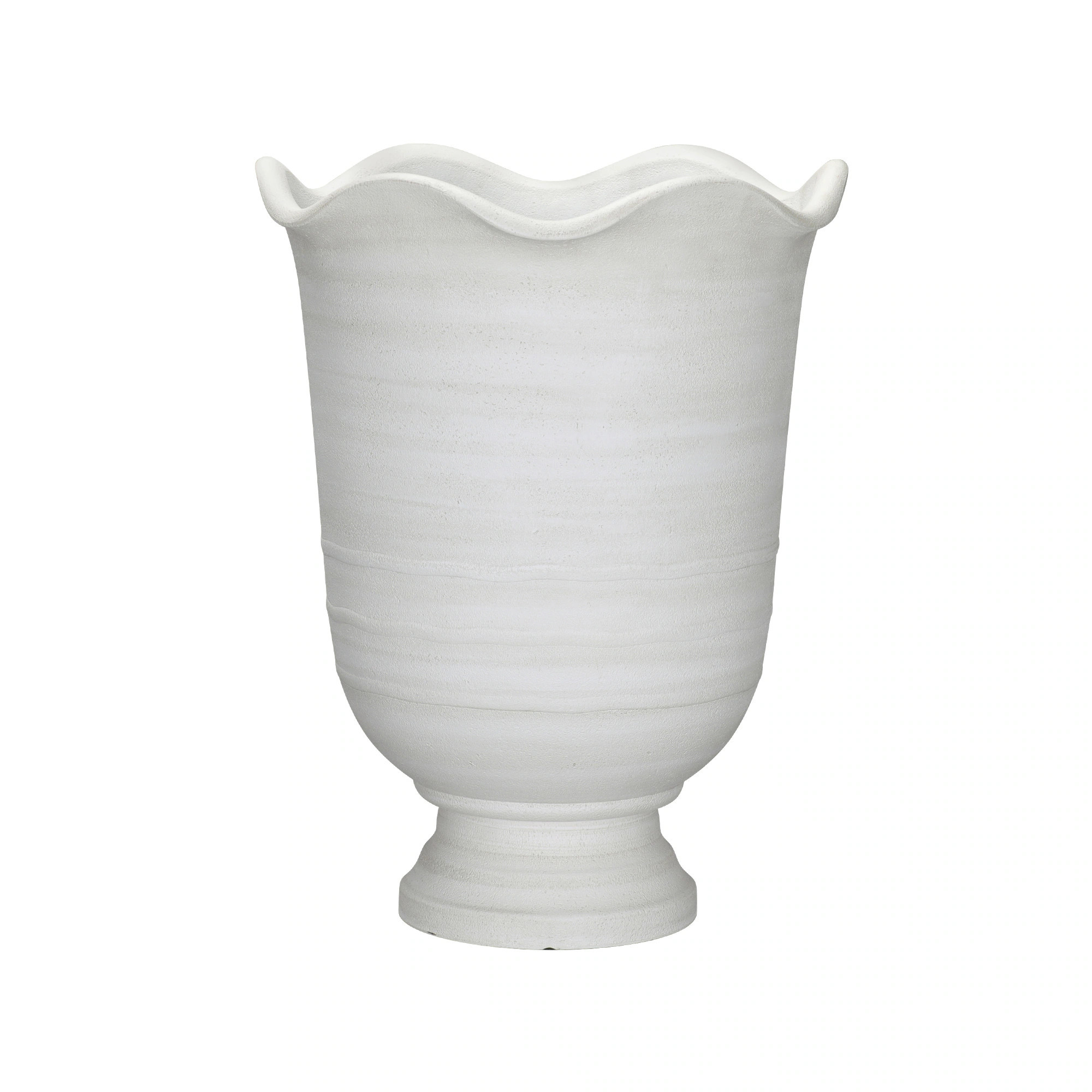 allen + roth Round 13.46-in W x 13.46-in L White Recycled plastic Indoor/Outdoor Planter Large | ... | Lowe's
