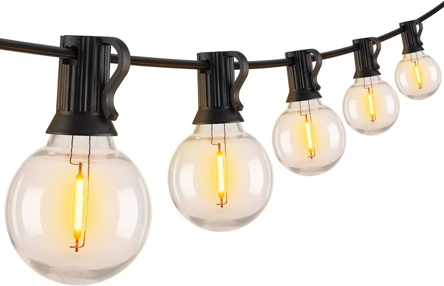 Brightown Outdoor String Lights 38FT(30+8) - LED String Lights G40 Globe Patio Lights Energy Savi... | Amazon (US)