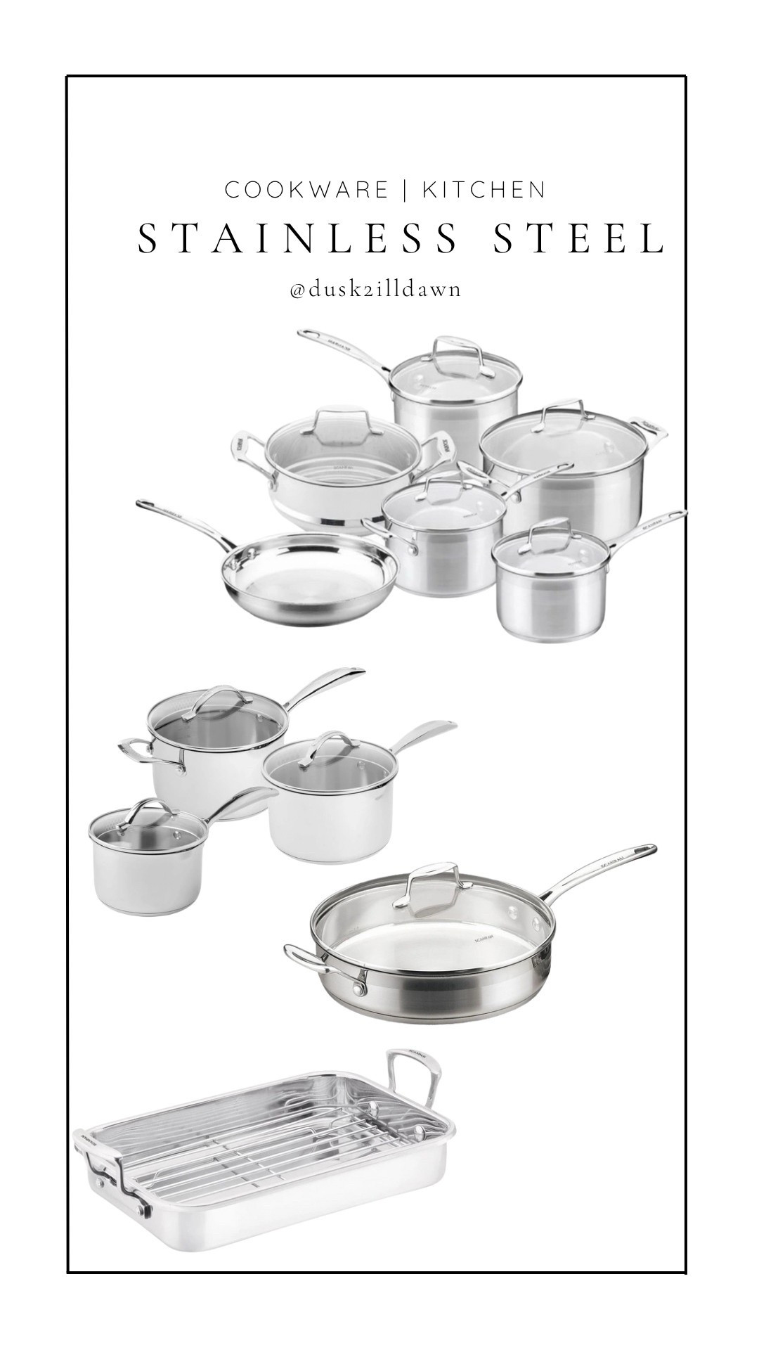 Stainless steel cookware 50% off 




#LTKhome #LTKsale #LTKfamily