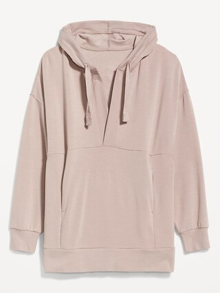 Live-In Cozy-Knit French-Terry Tunic Hoodie for Women | Old Navy (US)