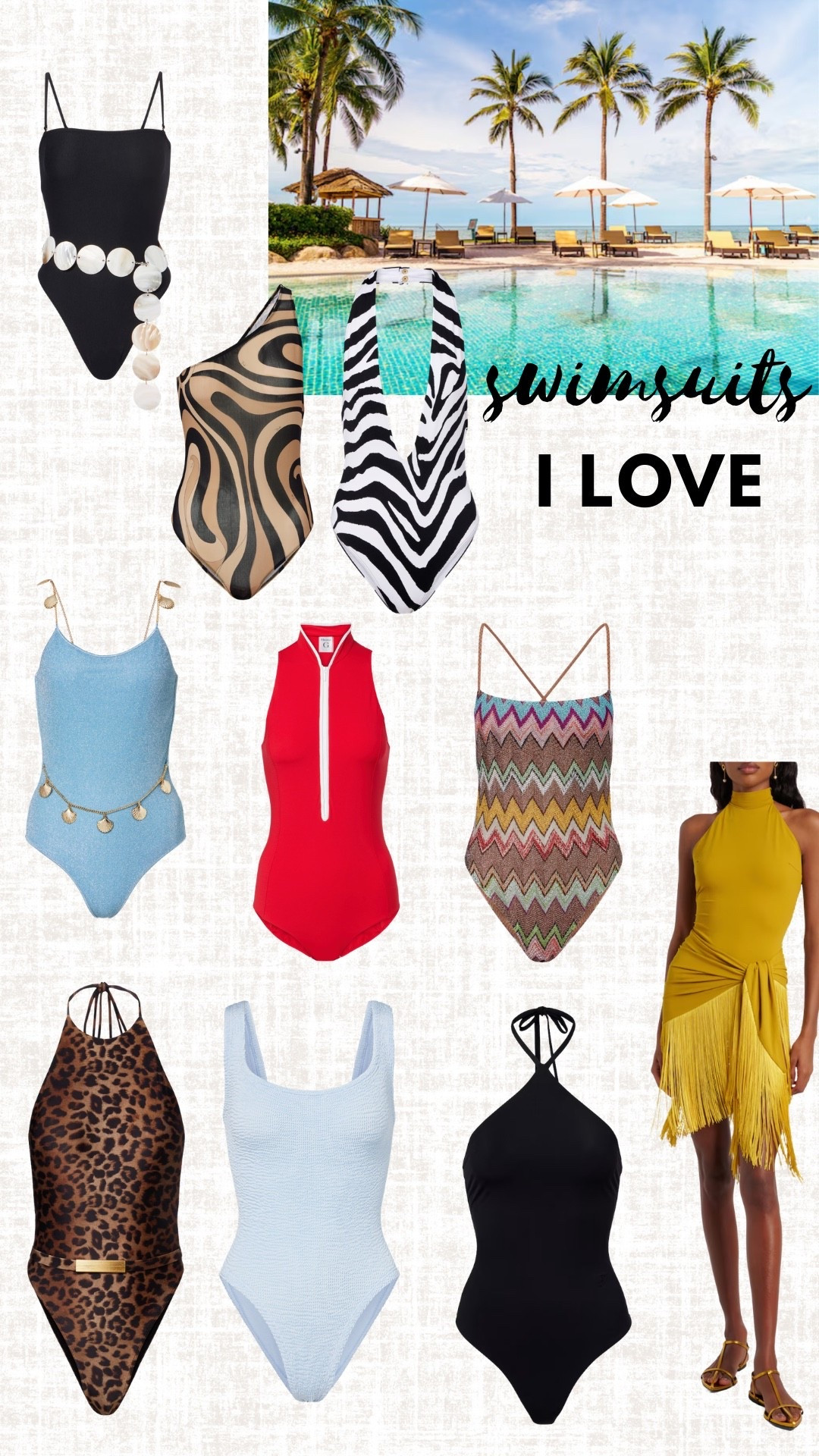 Swimsuits I’m loving ￼

#LTKSeasonal #LTKTravel #LTKSwim