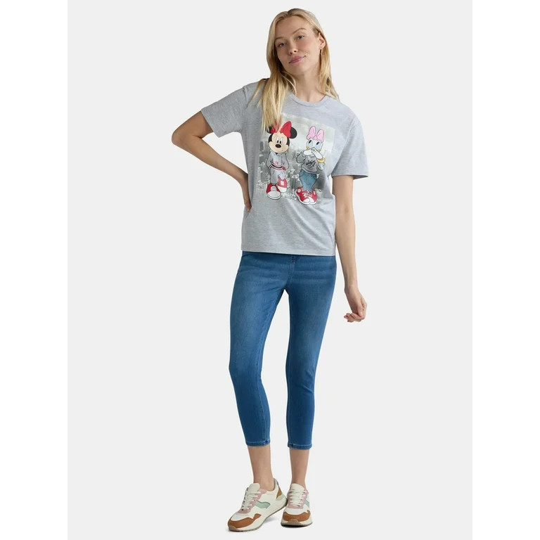 Time and Tru Women's Jegging Capri, Sizes XS-XXL | Walmart (US)