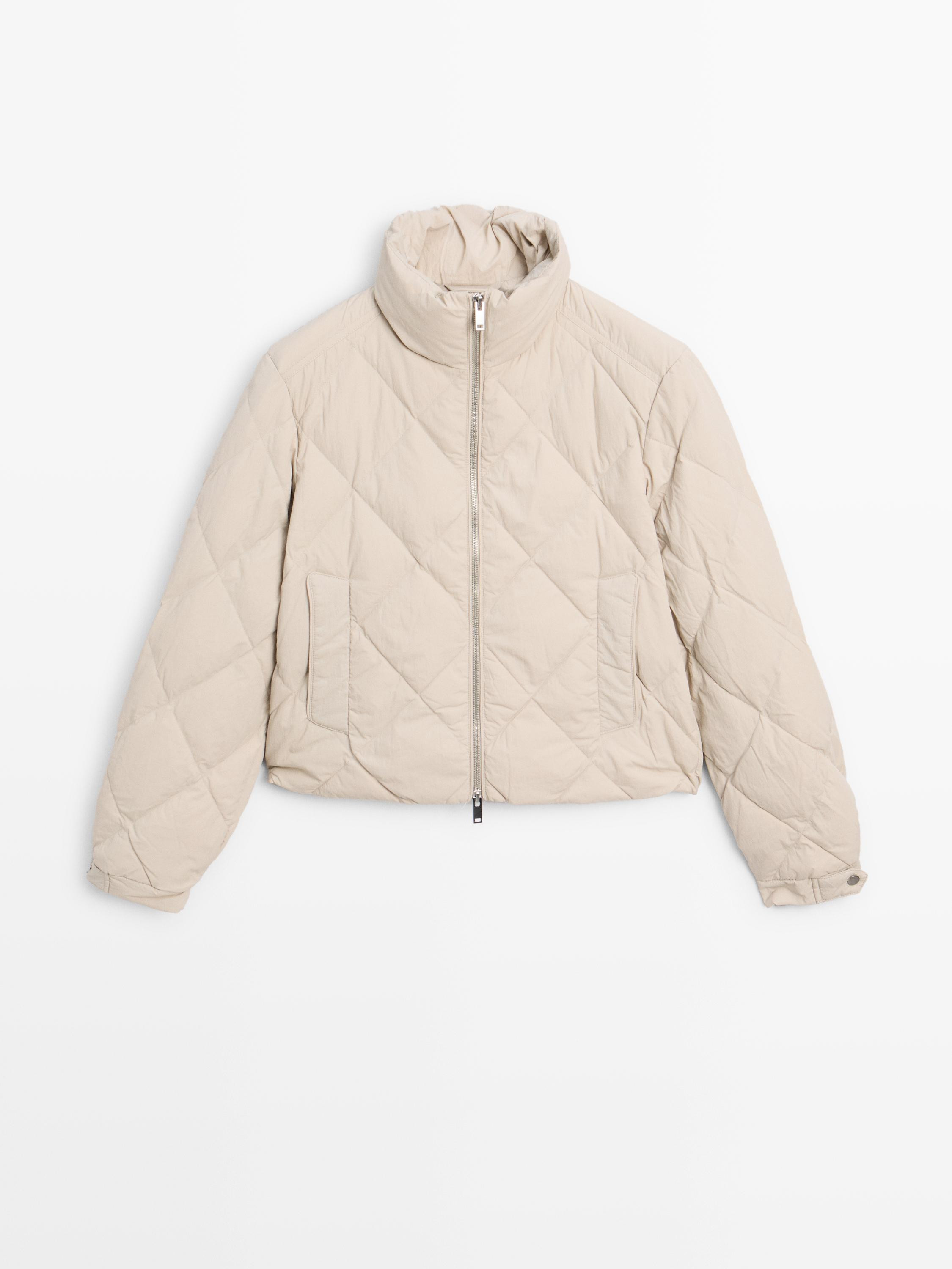 Short water-repellent down jacket | Massimo Dutti US
