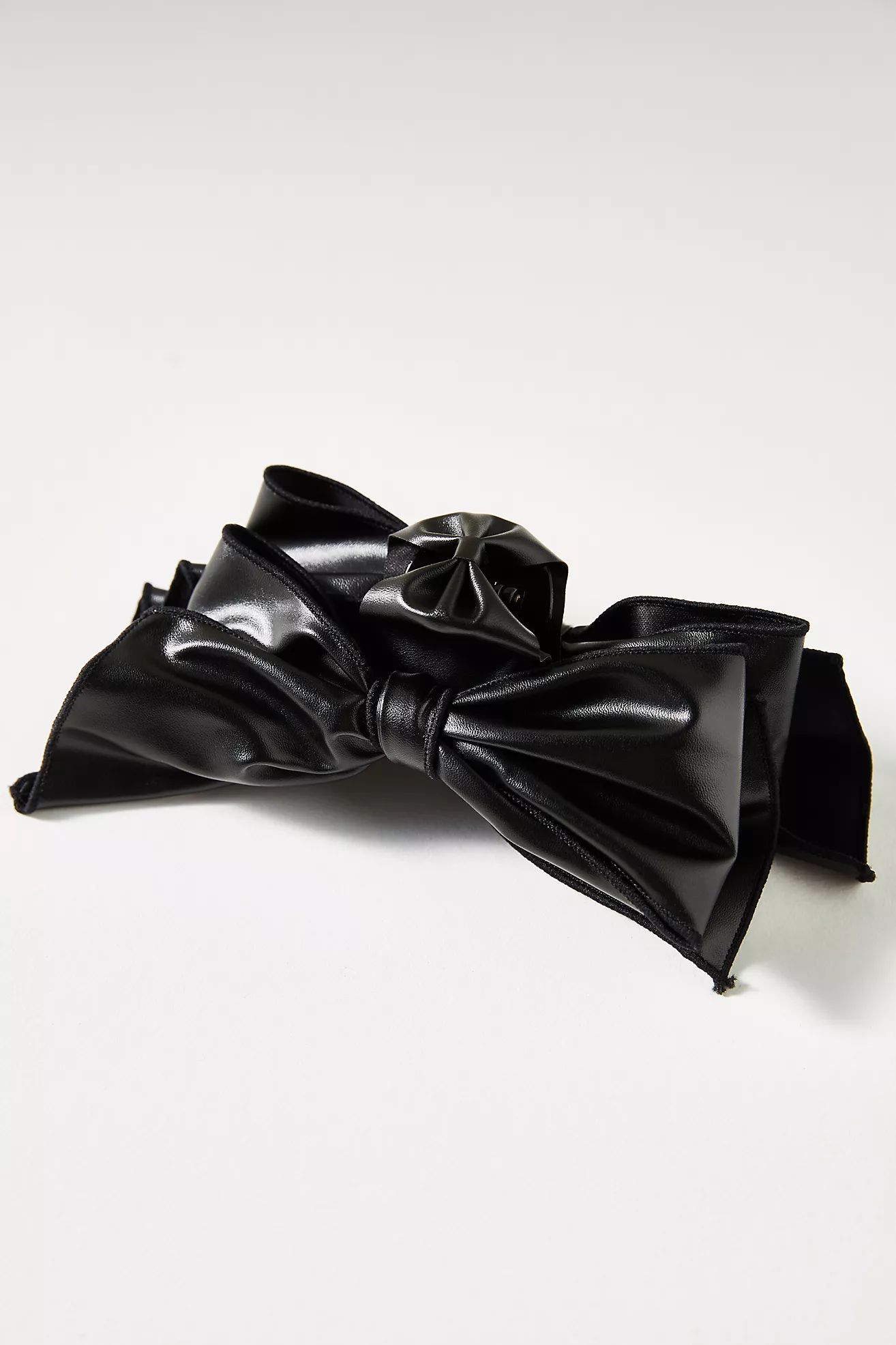 Leather Bow Hair Claw Clip | Anthropologie (US)