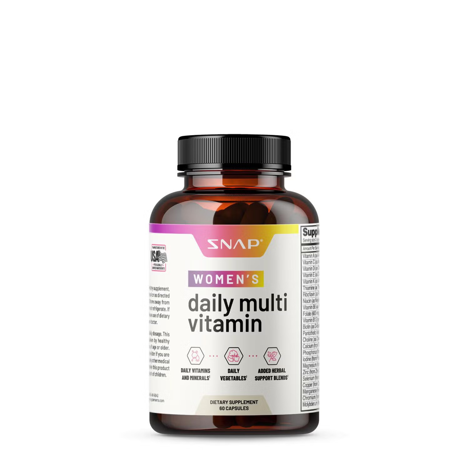 SNAP Supplements Daily Women's Multi - 60 Capsules (30 Servings) | GNC