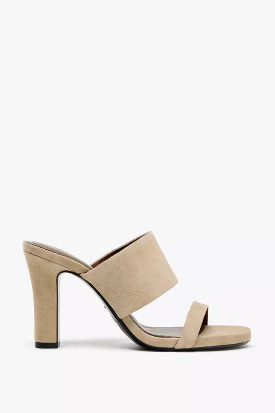 HEELED SUEDE MULES | Zara US