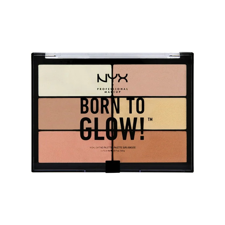 NYX Cosmetics Born To Glow Highlighting Palette 6x0.17oz/4.8g - Walmart.com | Walmart (US)