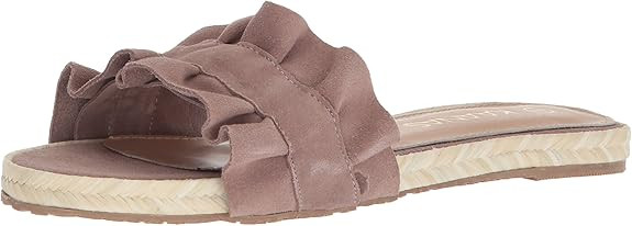 KAANAS Women's Pasadena Ruffle Slide Flat Sandal | Amazon (US)