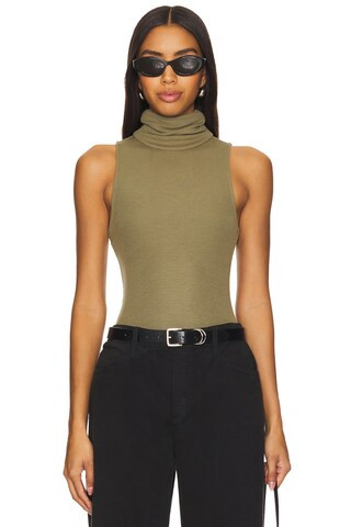 Lovers and Friends Blythe Bodysuit in Olive. - size M | Revolve Clothing (Global)