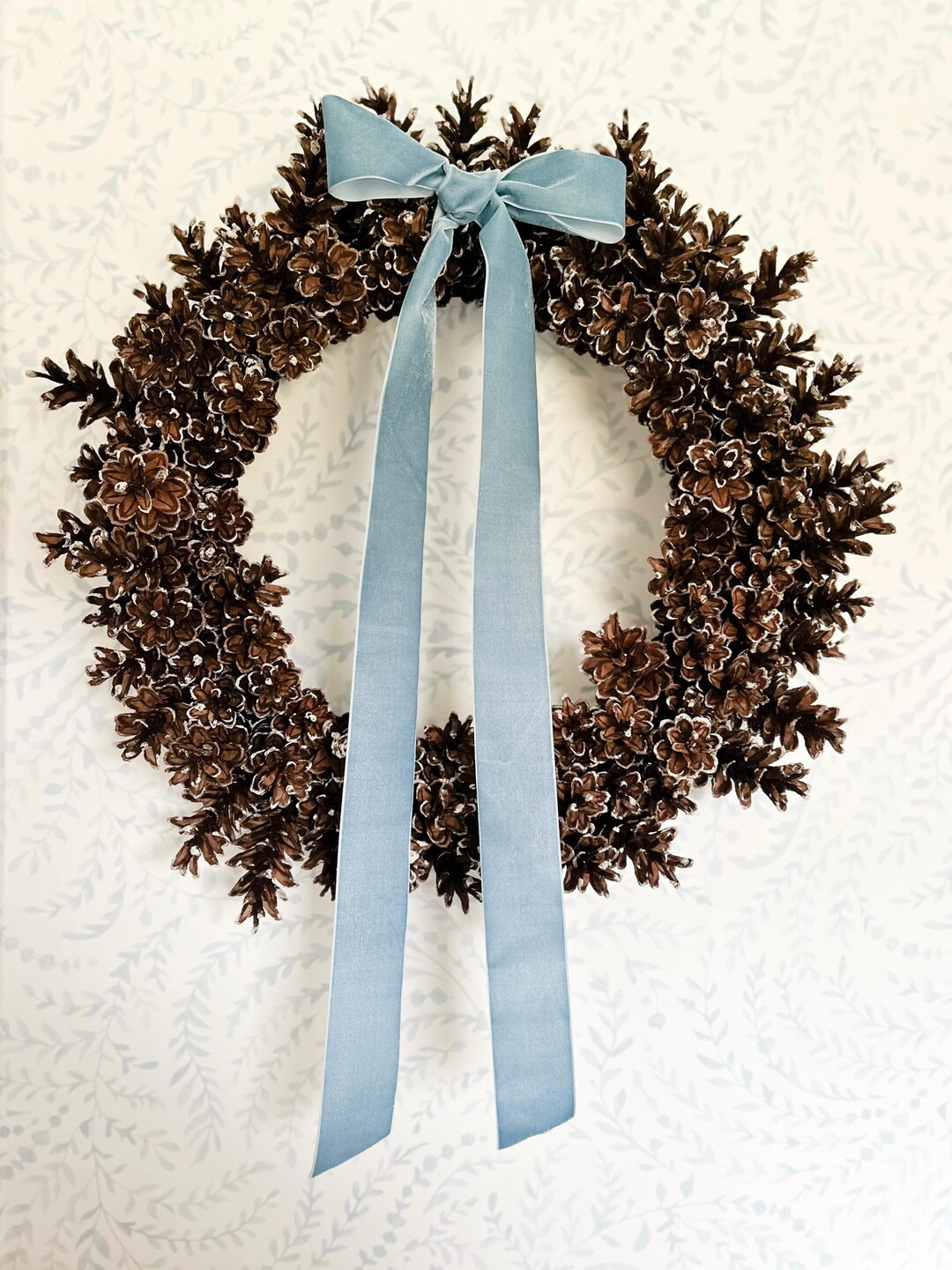 Natural Handcrafted Pinecone Wreath - Etsy | Etsy (US)