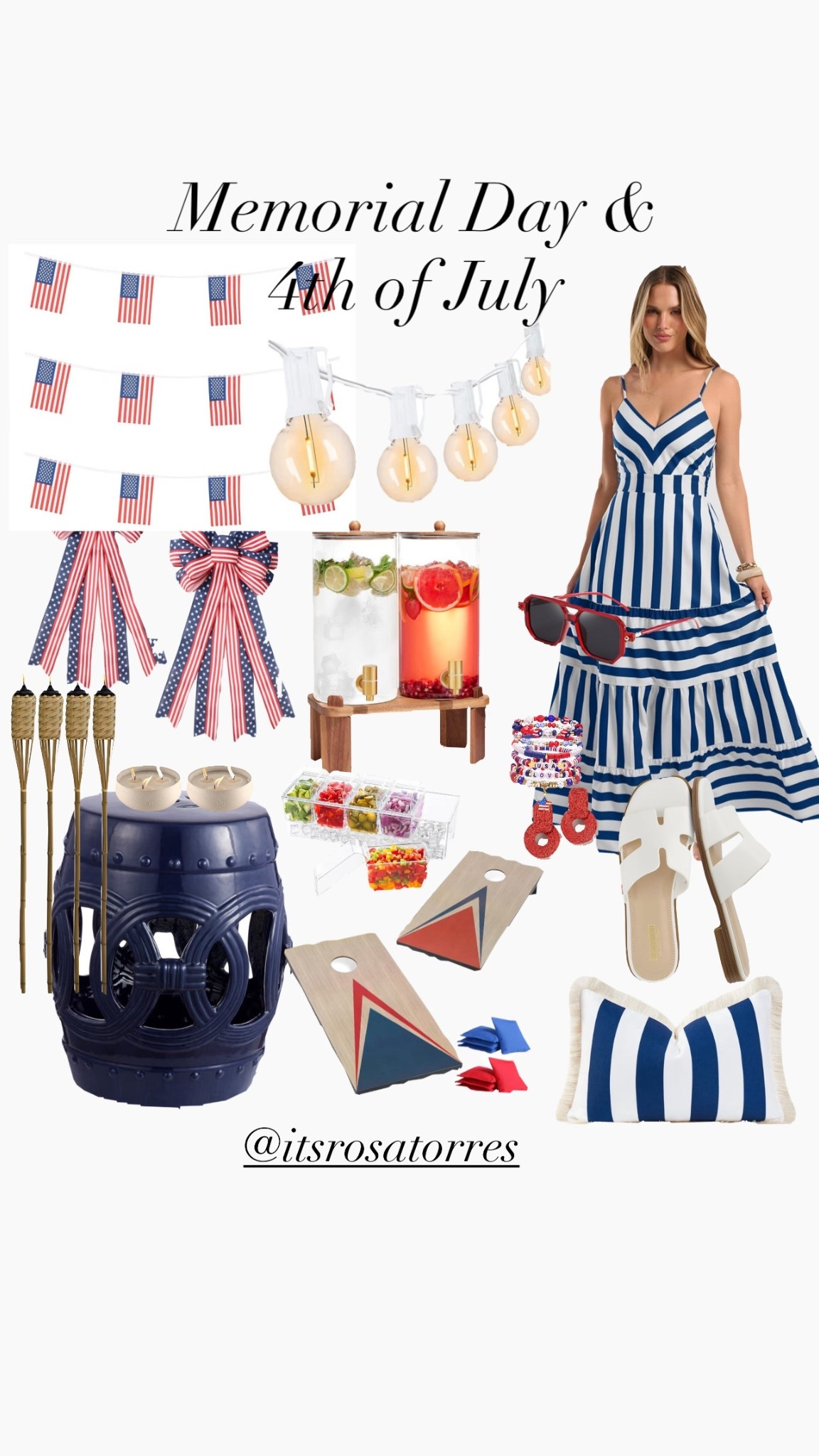 Memorial & Fourth of July inspired styles and celebration! Have them ready on the go plus can mix and match and also hosting! 

#memorialday #memorial #fourthofjuly #4thofjuly #celebration #celebrate #fireworks  #redbluewhite #hosting #fourthofjulystyles #fourthofjulyflag

#LTKootd #LTKHome #LTKSeasonal