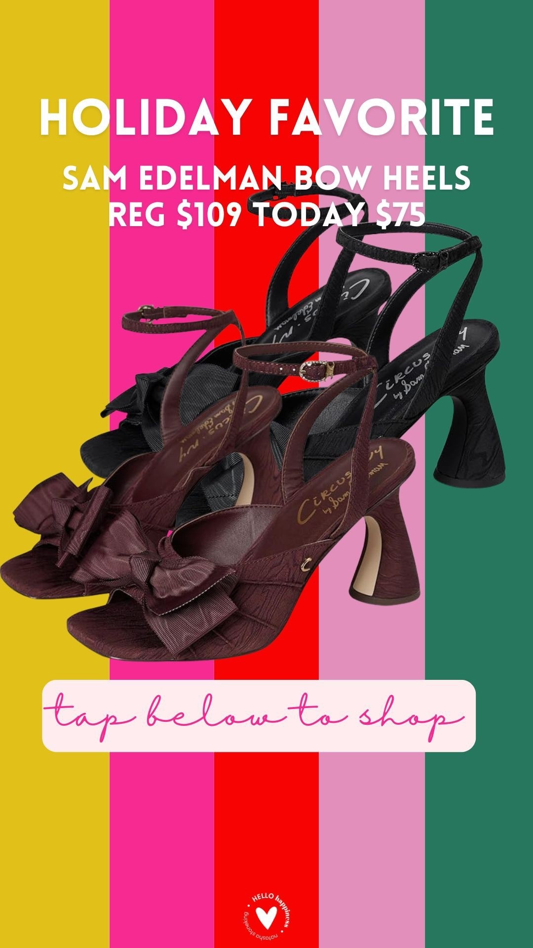 holiday favorite | Sam Edelman bow heels $75 

#LTKHoliday #LTKGiftGuide #LTKSaleAlert