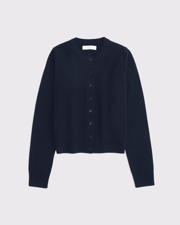 Cashmere Crew Cardigan | Abercrombie & Fitch (US)