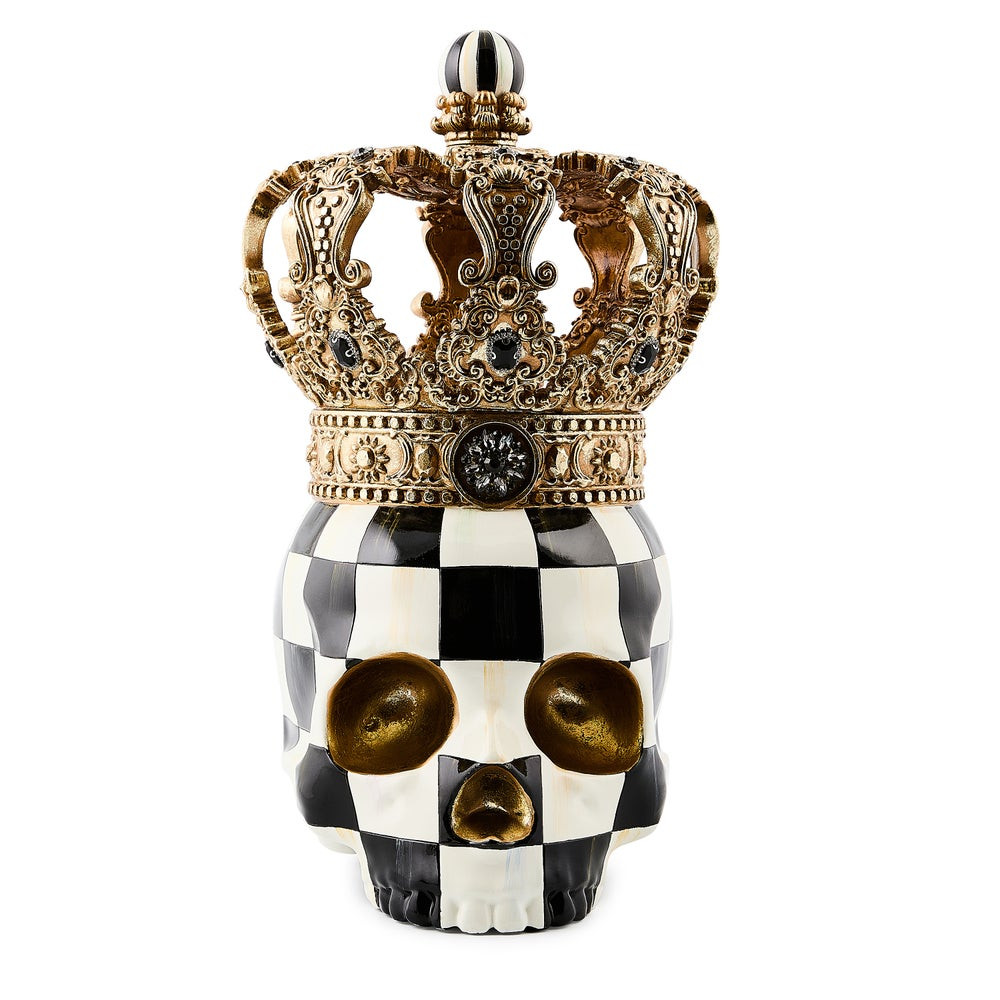 Courtly Check Crowned Skull | MacKenzie-Childs
