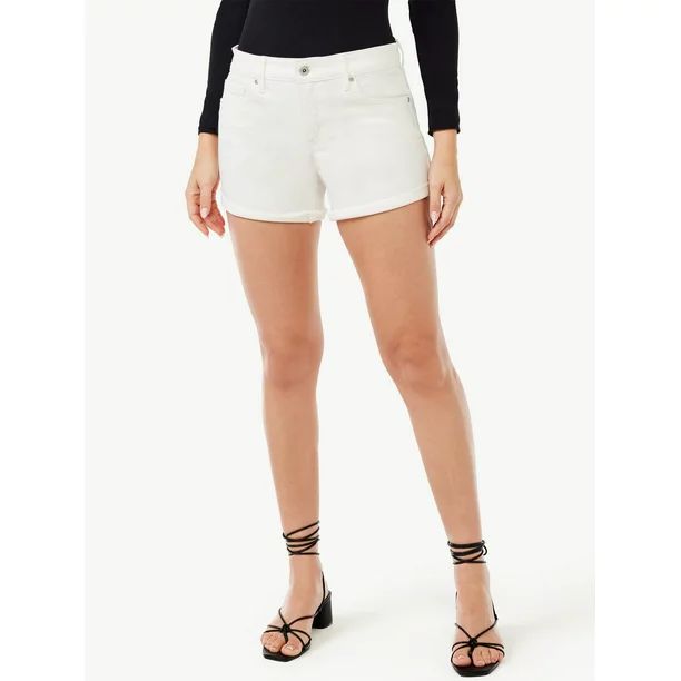 Sofia Jeans by Sofia Vergara Women's Lila Slant Hem Shorts | Walmart (US)