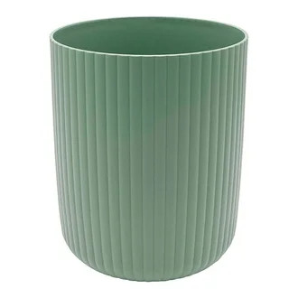 Mainstays 1.64 Gallon Ribbed Plastic Trash Can, Green | Walmart (US)