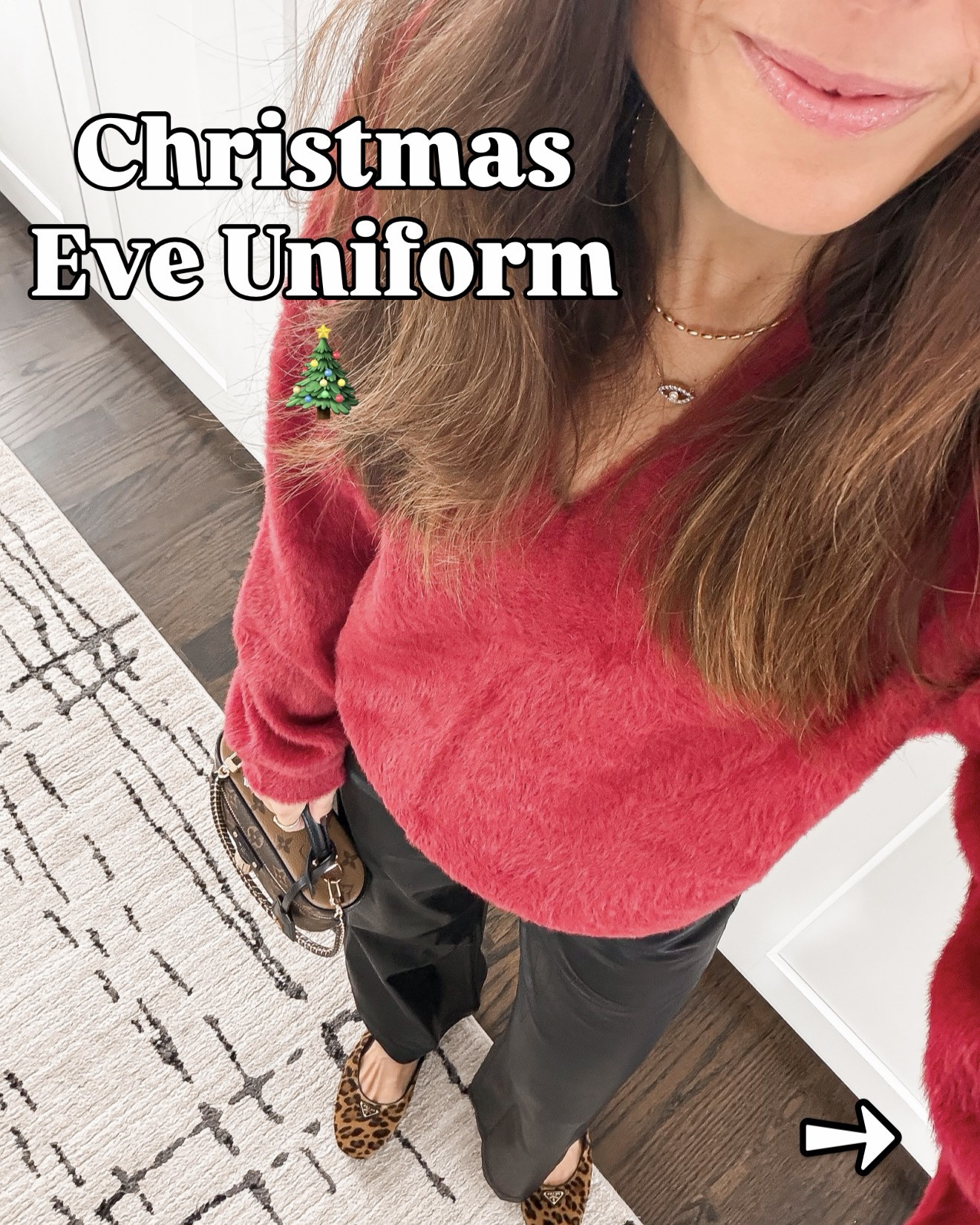 💬  “EVE” and I’ll send all the links straight to you.
Whether you’re staying cozy at home, wrapping last-minute gifts, or heading out for something festive — these are the pieces I’ve been reaching for nonstop.

From soft holiday sweaters to comfy pants that still look put-together… this is real-life Christmas Eve style ✨

Hope you’re soaking up all the cozy moments today and wishing you the happiest holiday 🤍
🔗


#LTKOver40 #LTKHoliday #LTKSeasonal