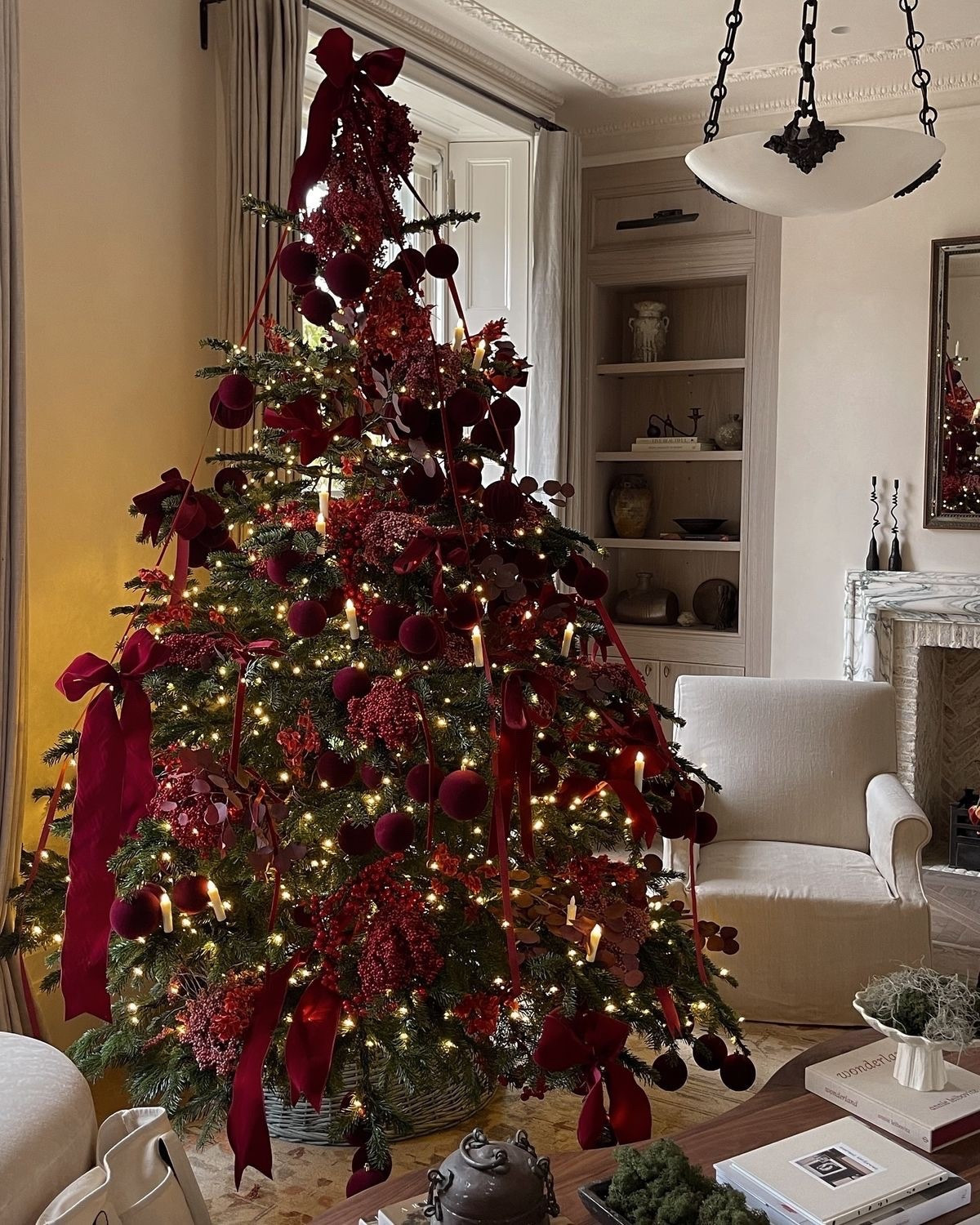 This tree is so inspiring, the most beautiful ruby reds. 

#LTKHoliday #LTKHome